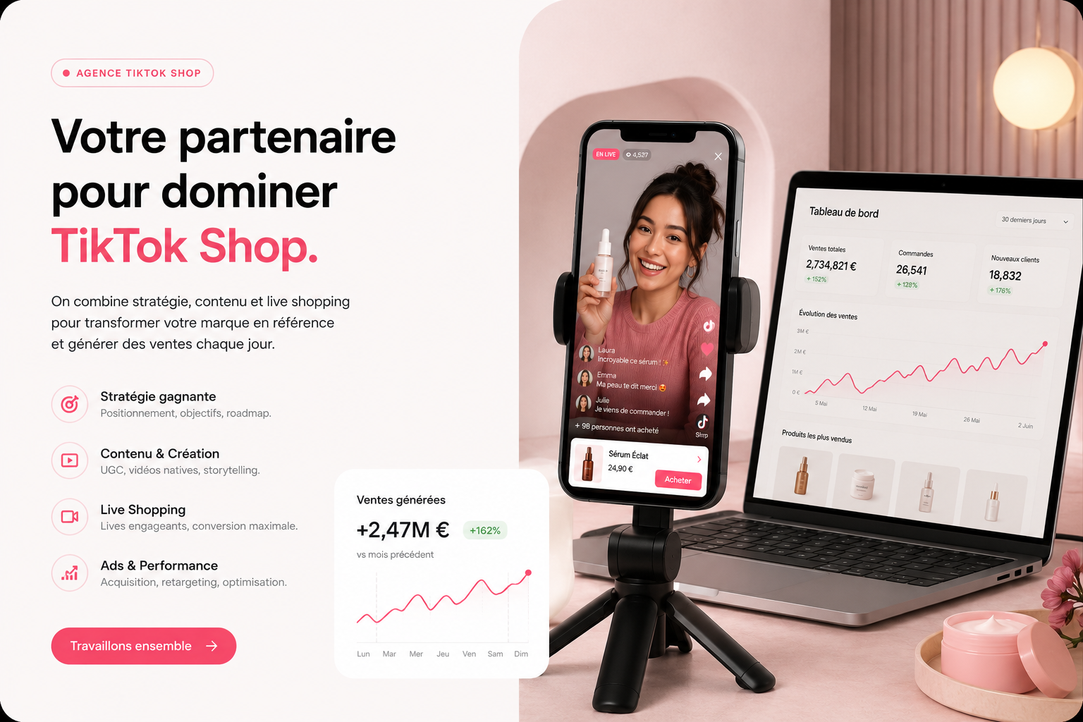 Affiliation et créateurs TikTok